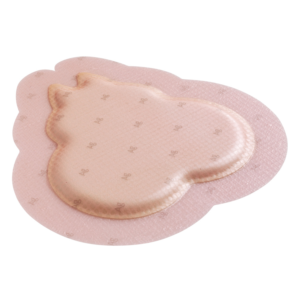 ALLEVYN Ag Sacrum anatomisch geformter Silber-Schaumverband