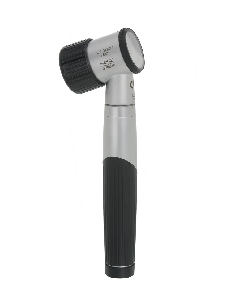Wartungsfreies Taschendermatoskop HEINE mini 3000 LED Dermatoskop, ansicht linke Seite