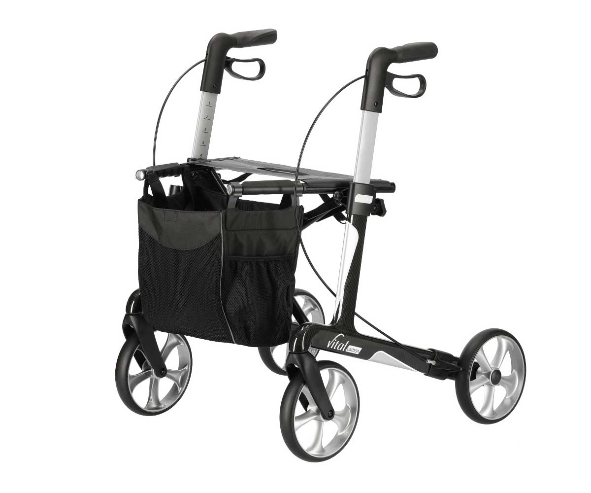 Rollator vital carbon