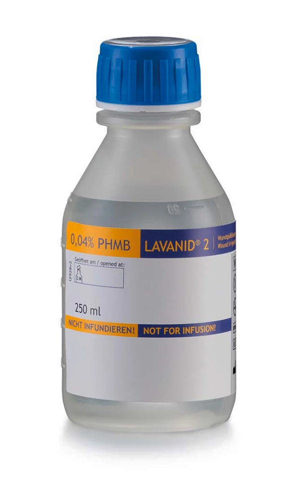 Lavanid 2 Wundspüllösung, 250 ml Flasche Lavanid 2 Wundspüllösung