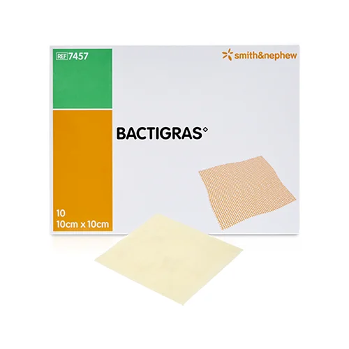 Verpackung Bactigras, Steriler antiseptischer Paraffingazeverband