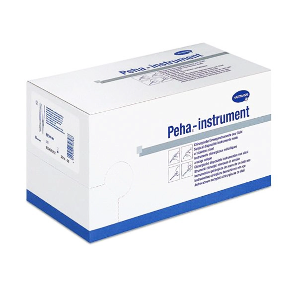 Spenderkarton mit 40 einzeln steril verpackten Peha-instrument Adson Pinzetten für den schnellen Zugriff in der Praxis.