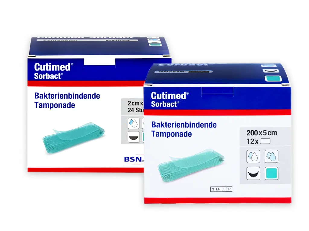 Cutimed® Sorbact® Tamponaden für tiefe Wunden Cutimed® Sorbact® Tamponaden
