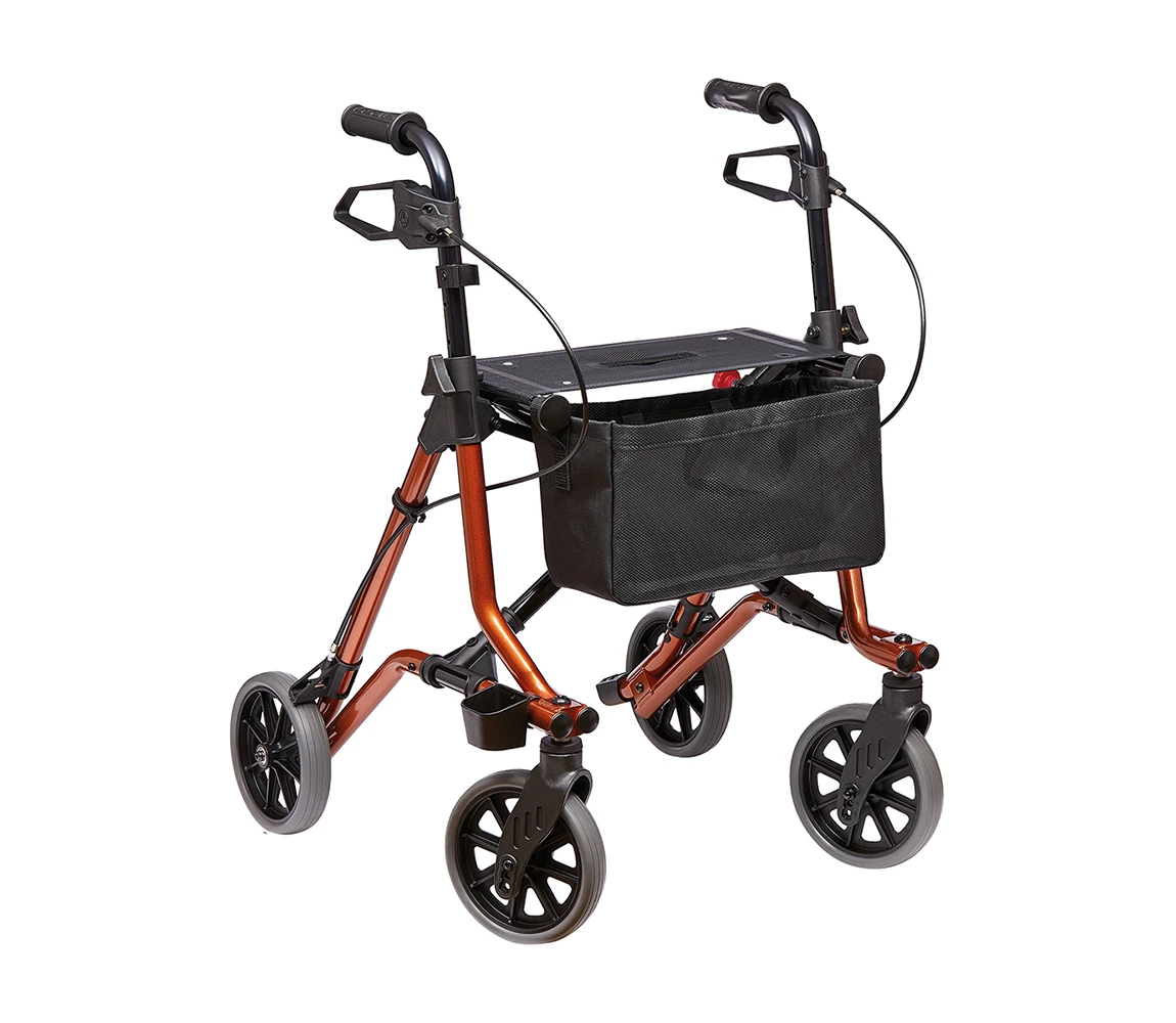 Rollator Taima M, Farbe braun-metallic