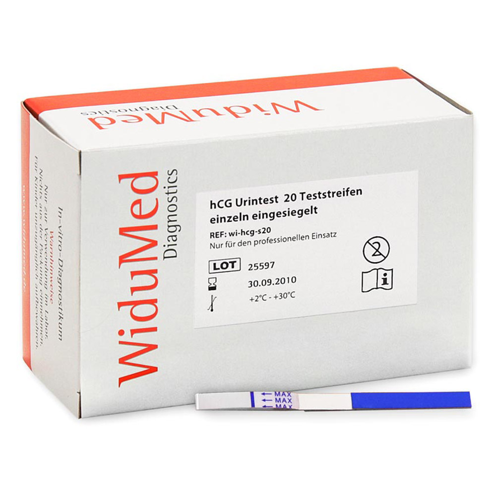WiduMed hCG Schwangerschaftstest Testkassette zur professionellen Anwendung