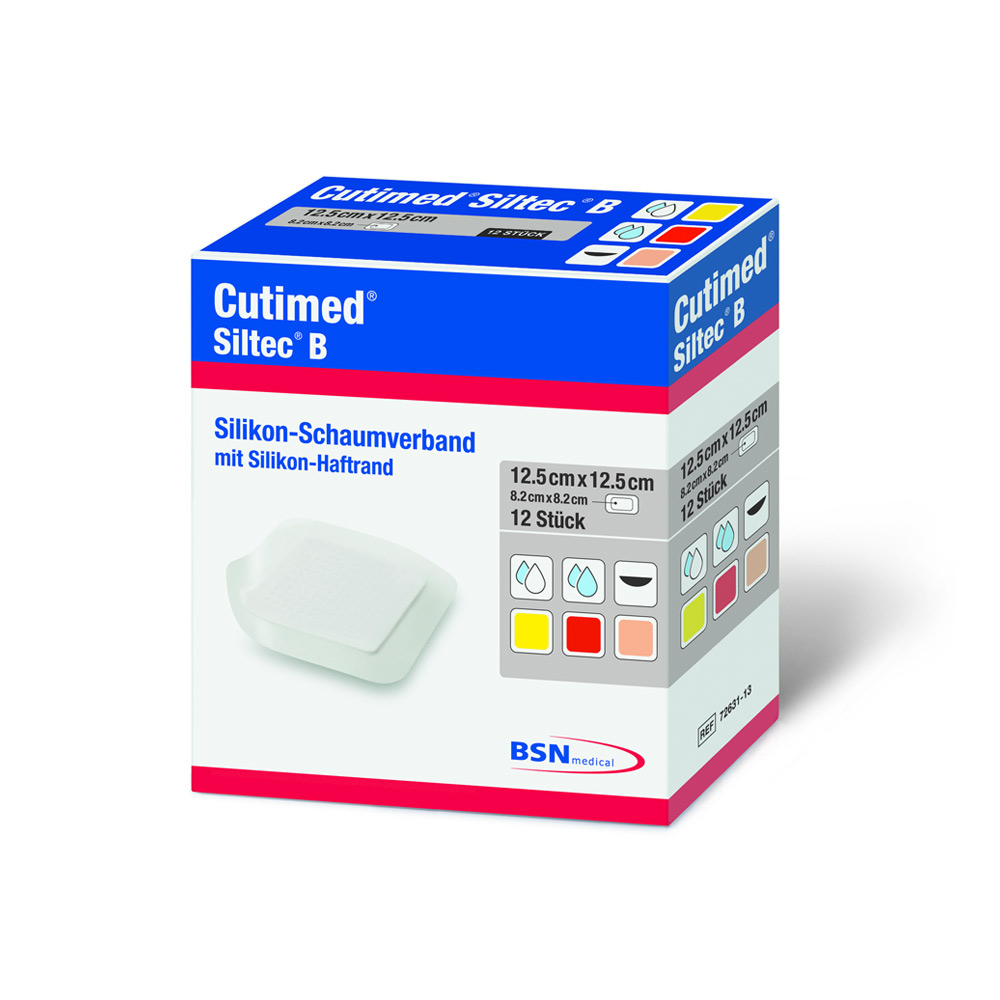 Cutimed Siltec B - Schaumverband mit Silikon-Haftrand