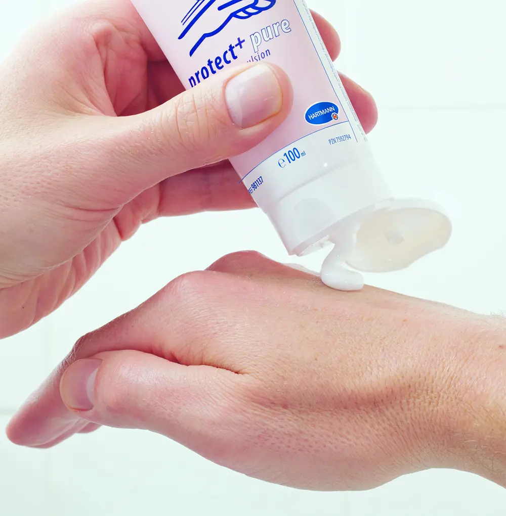 Wie wende ich Baktolan® protect+ pure Paul Hartmann an? Anwendung Baktolan® protect+ pure Paul Hartmann