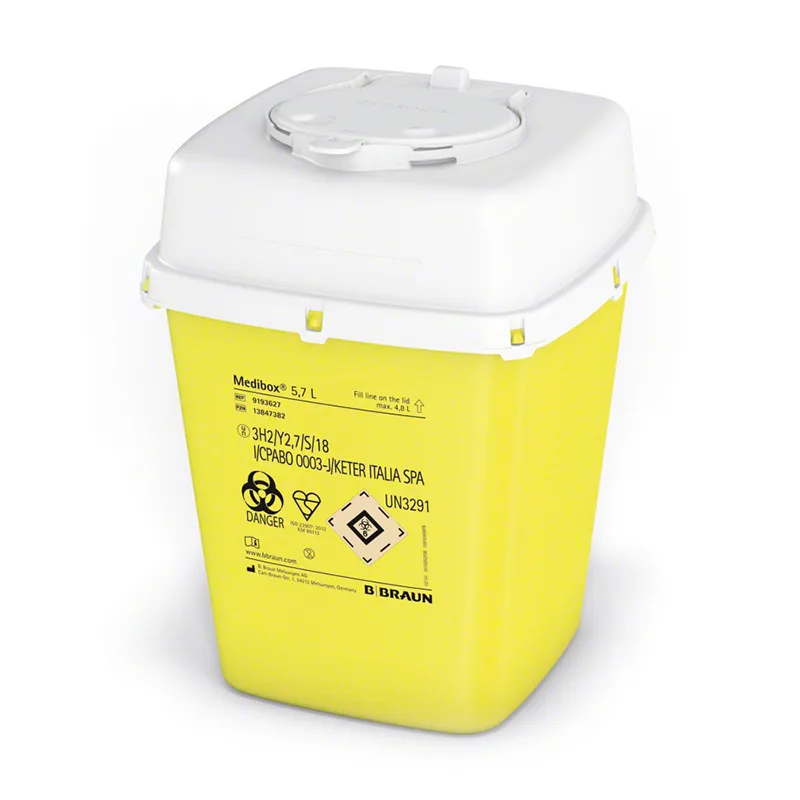 B. Braun Medibox® Kanülenabwurfbehälter 5,7 Liter B. Braun Medibox® Kanülenabwurfbehälter 5,7 Liter