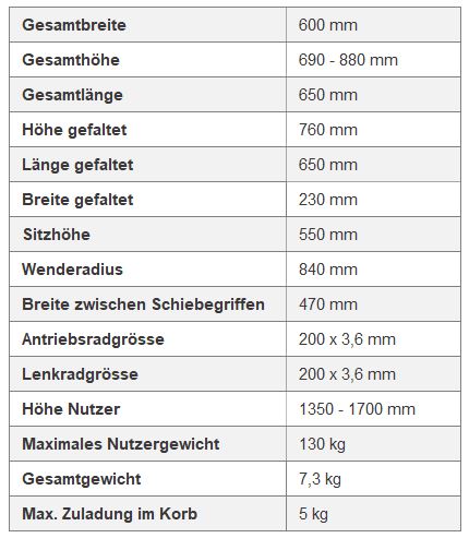 Gemino 30 M Leichtgewicht-Rollator