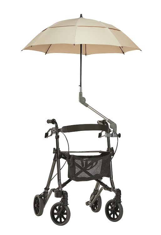 Regenschirm mit Halter zum Rollator Taima