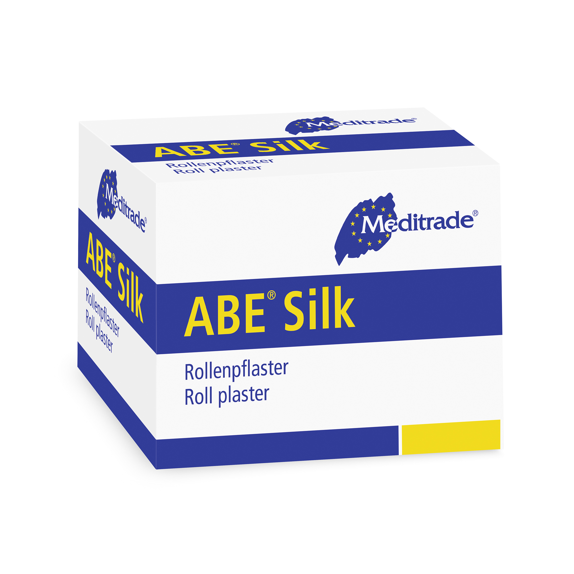 Meditrade ABE Silk Rollenpflaster aus weißer Kunstseide ohne Schutzring