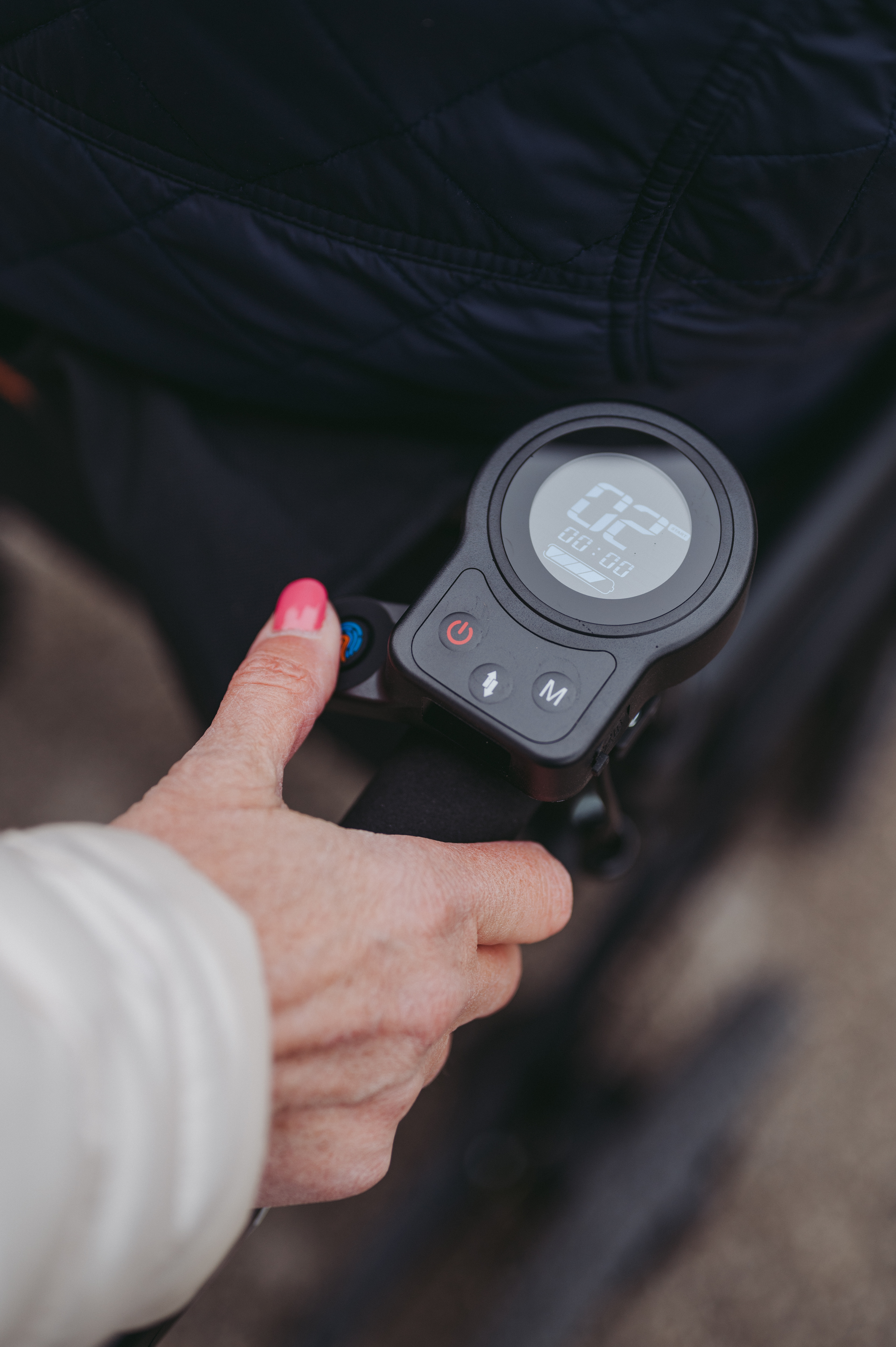 Rollstuhl Bedienung des Rollz Motion Electric Rollz Motion Electric - Ansicht der Rollstuhl Steuerung