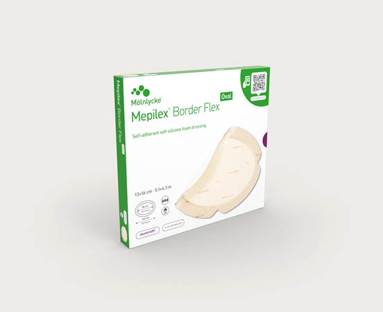 Mölnlycke Mepilex Border Flex Schaumverband Oval