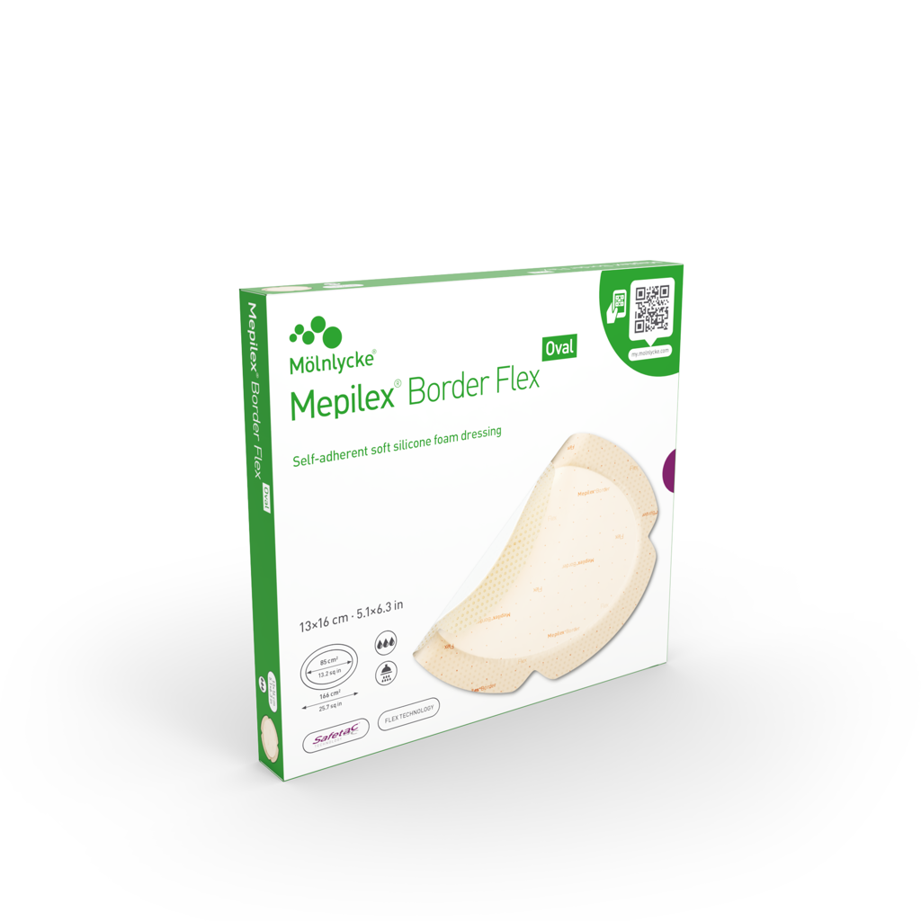 Mölnlycke Mepilex Border Flex Schaumverband Oval