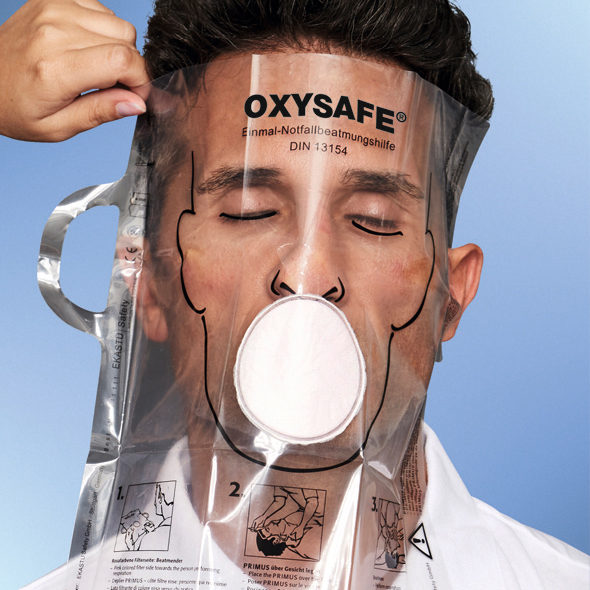 OXYSAFE Notfallbeatmungshilfe mit Ohrschlaufen