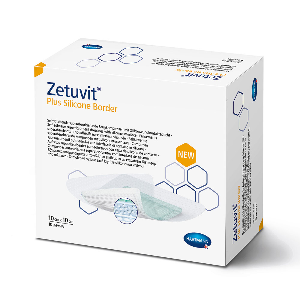 Zetuvit Plus Silicone Border - Saugkompresse
