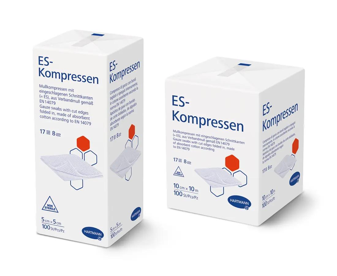 Hartmann ES-Kompressen unsteril Hartmann ES-Mullkompressen unsteril