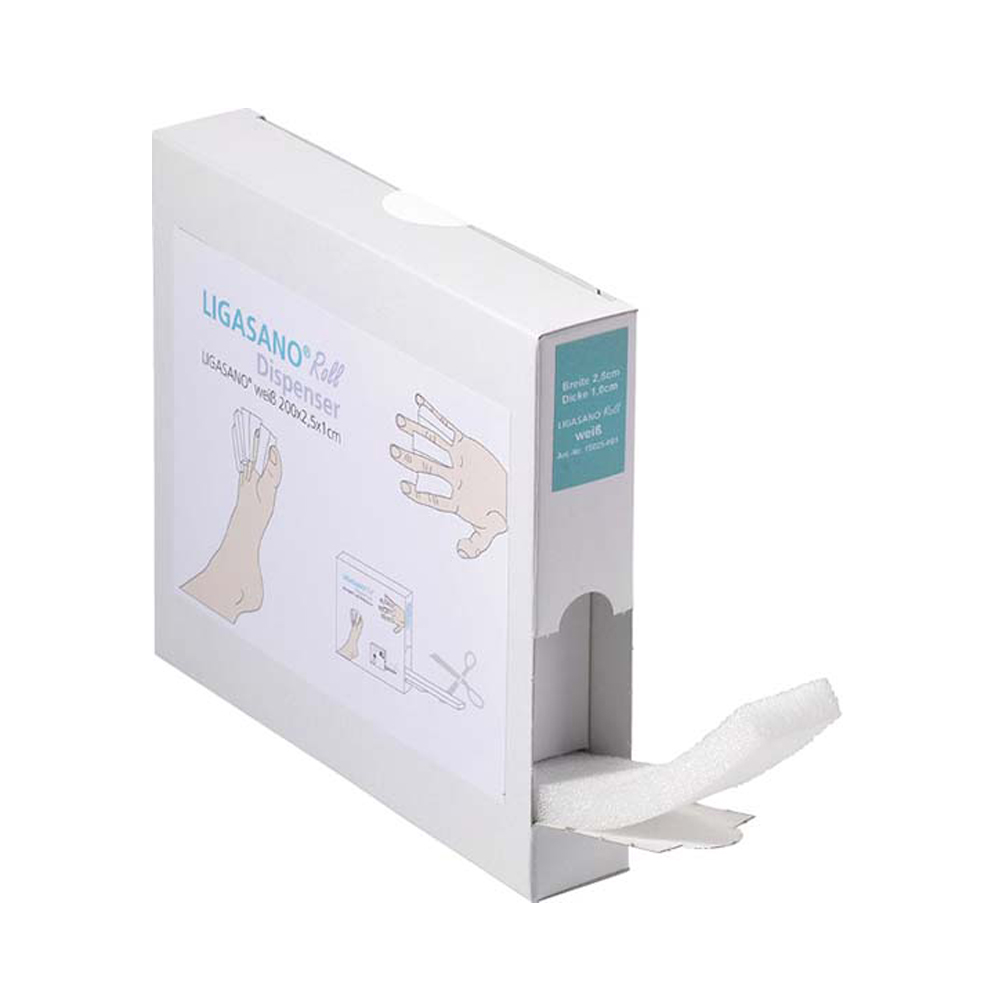 Ligasano® Roll weiß - Wundverband unsteril - Spenderbox