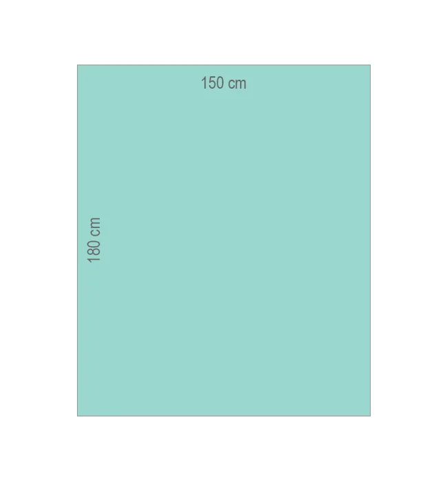 Sterile Abdecktücher für die Patientenabdeckung, 150 x 180 cm Raucodrape® PRO OP-Klebetücher
