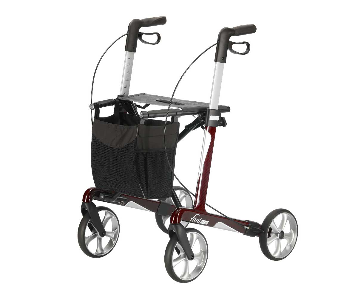 Rollator vital carbon