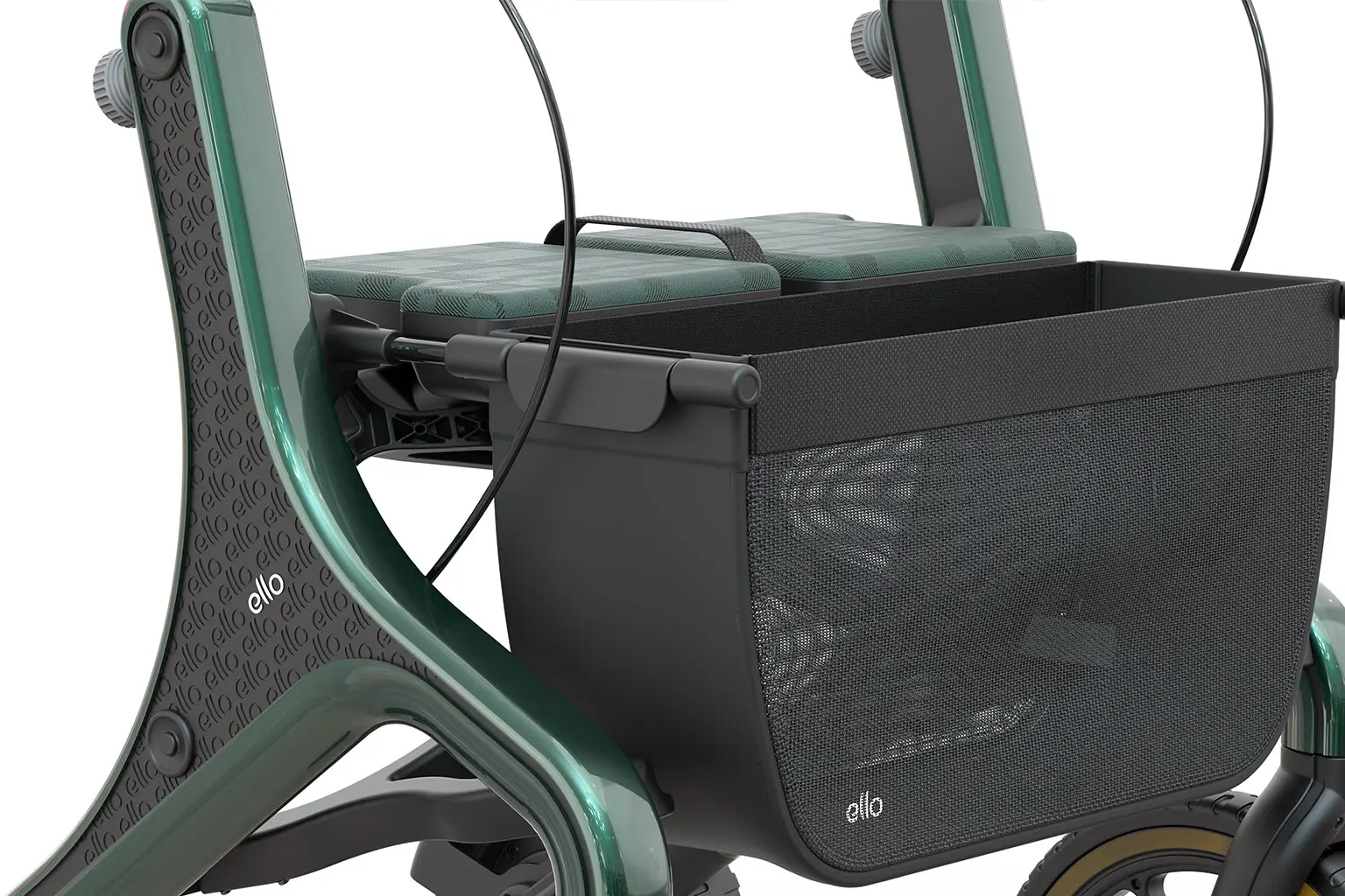 Einkaufskorb des ello Elektro-Rollator