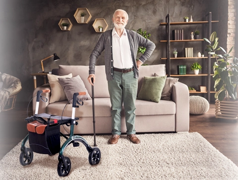 Hilfsmittel für Mobilität: Rollatoren, Gehstöcke und Gehwagen günstig online kaufen