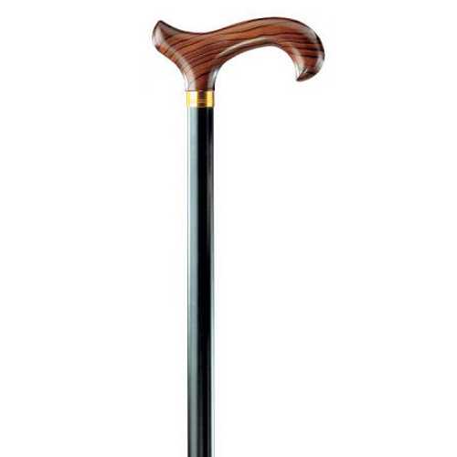 Wooden walking stick in white with Derby grip - 100 kg - Ossenberg GmbH