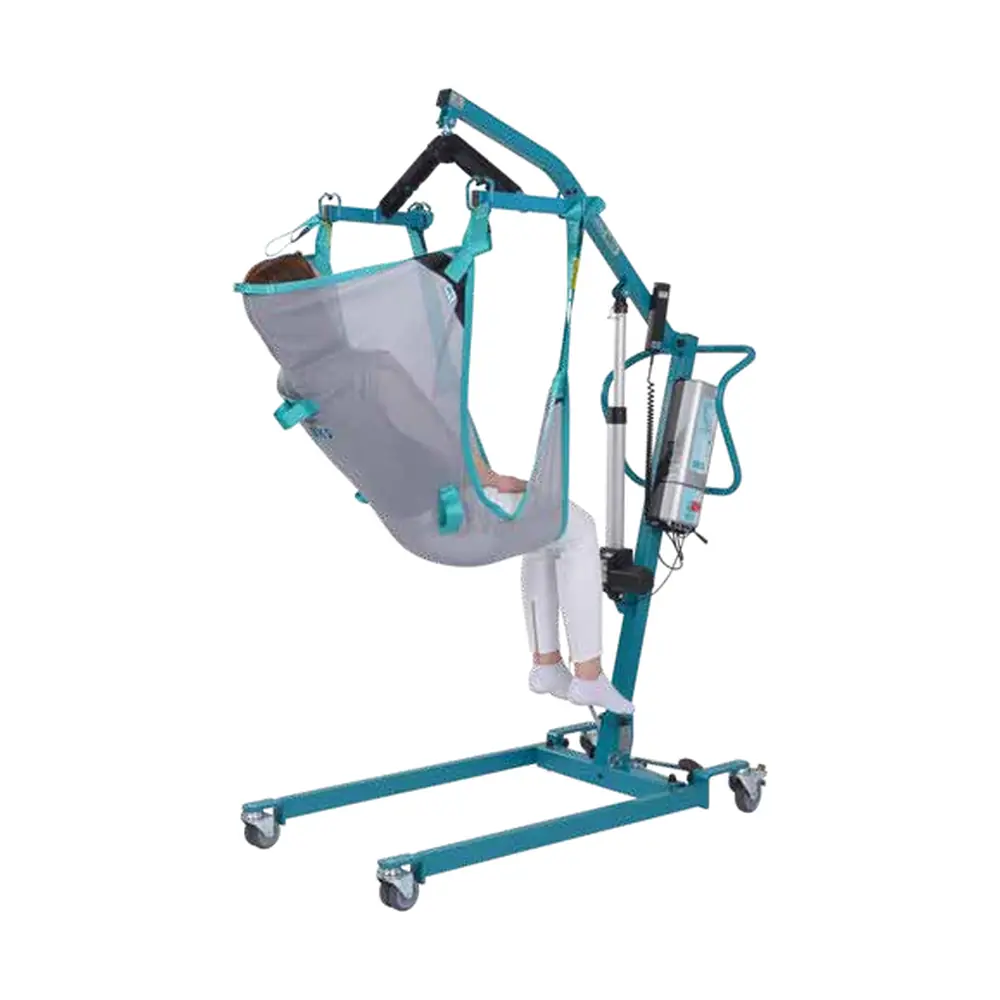 Anwendungsbild des AKS Universalgurt Flex an einem Patientenlifter