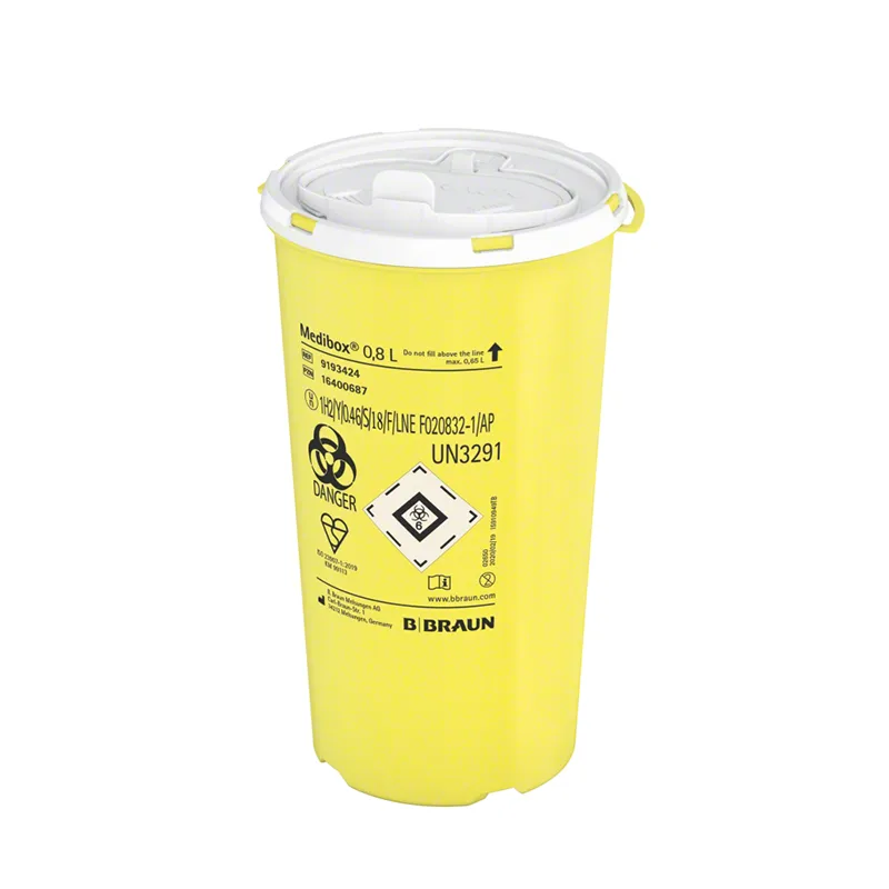 B. Braun Medibox® Kanülenabwurfbehälter 0,8 Liter B. Braun Medibox® Kanülenabwurfbehälter 0,8 Liter