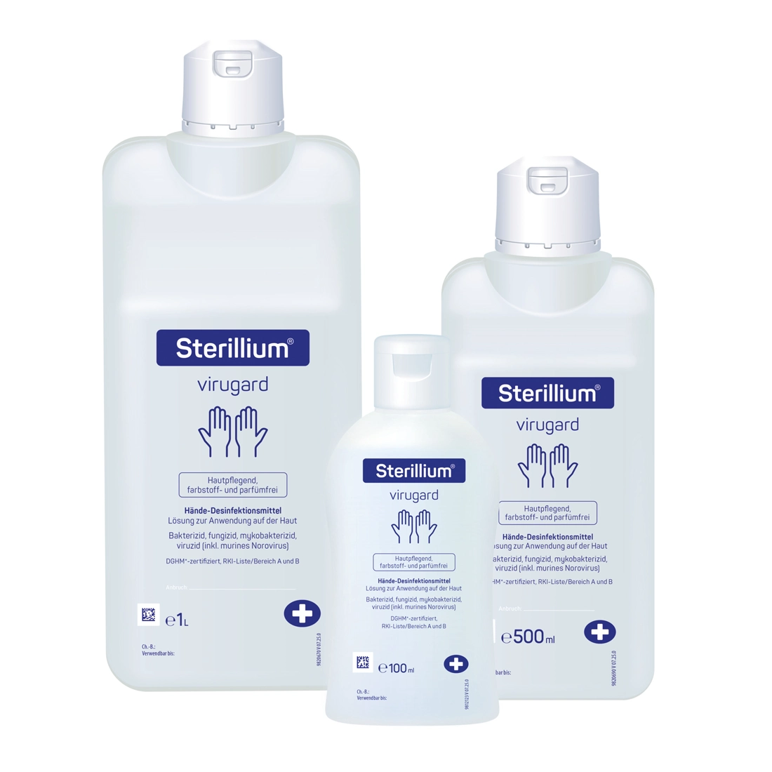 Sterillium Viruguard Händedesinfektion in den Größen 100ml, 500ml und 1000ml