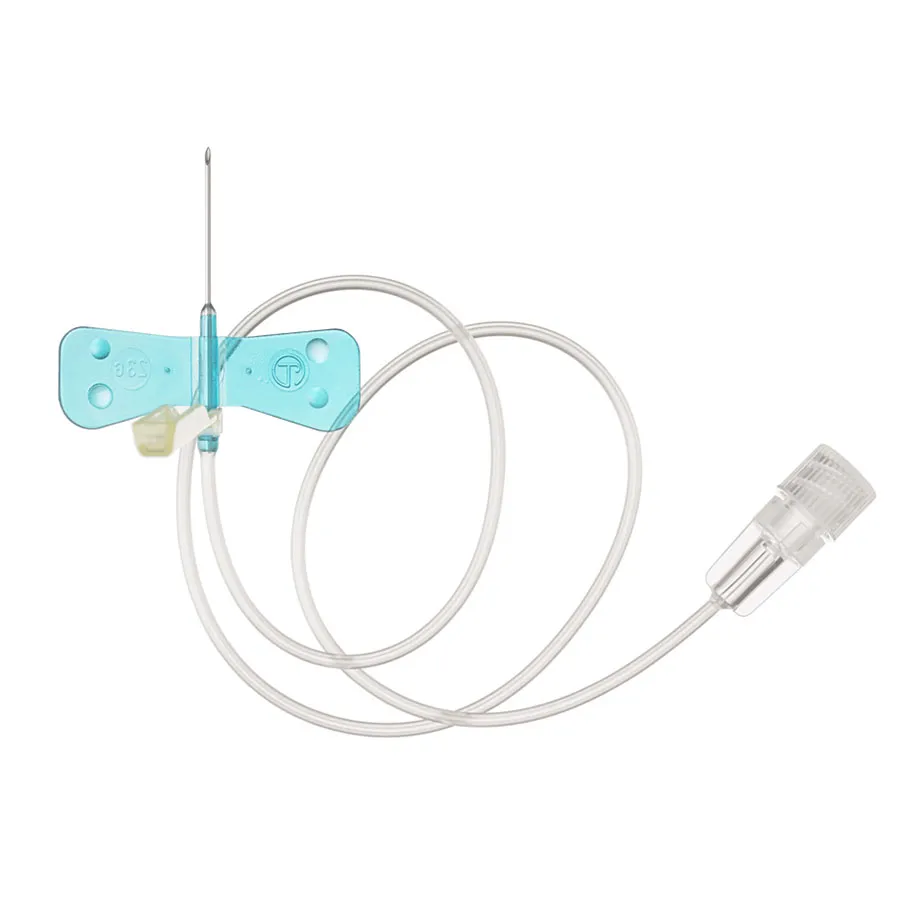 Terumo Surflo® Sicherheits-Perfusionsbesteck mit Fixierflügeln und transparentem Verbindungsschlauch