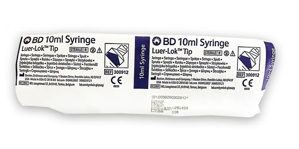 BD Plastipak Einmal-Spritze 10 ml, Luer-Lock, zentrisch 3-teilige Spritze