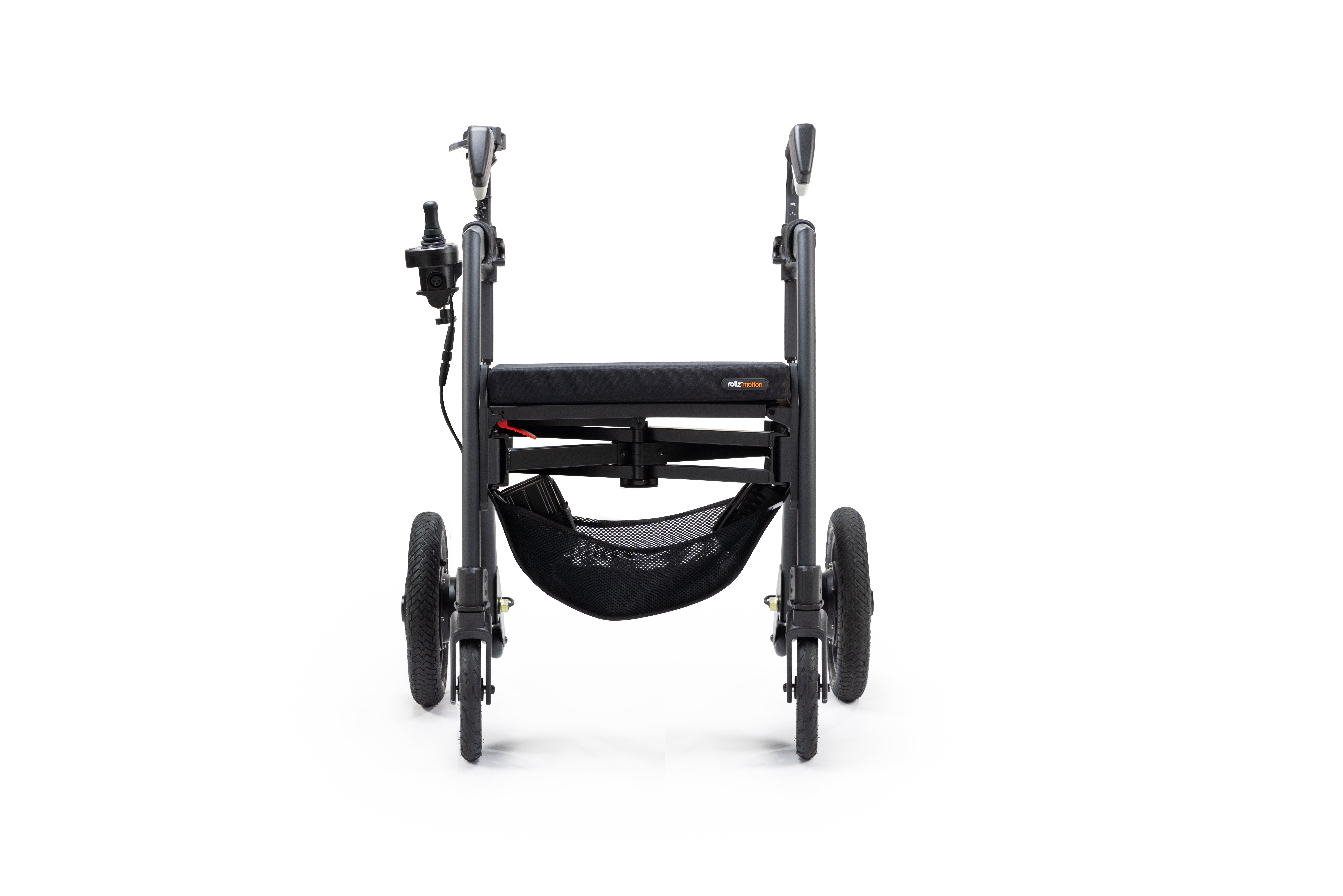 Vorderansicht 2in1 Rollator & Rollstuhl vordere Ansicht des Rollz Motion Electric Rollator