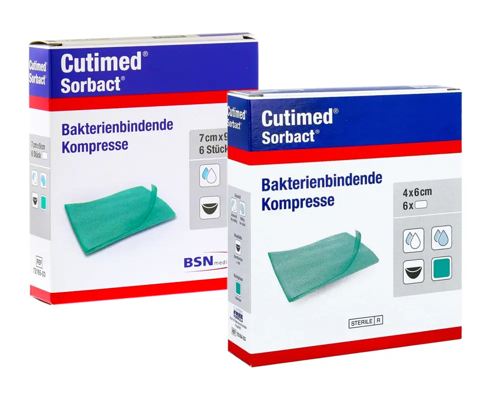Cutimed® Sorbact® bakterienbindende Saugkompressen Cutimed® Sorbact® Saugkompressen
