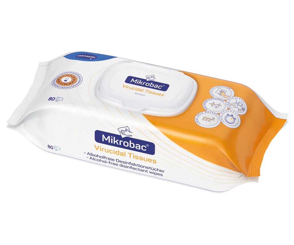 Mikrobac® Virucidal Tissues Desinfektionstücher