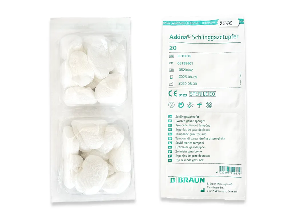 B. Braun Askina® Schlinggazetupfer steril pflaumengroß