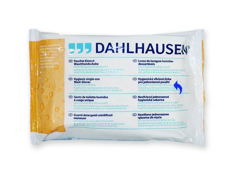 Dahlhausen Einmal-Waschhandschuhe, feucht