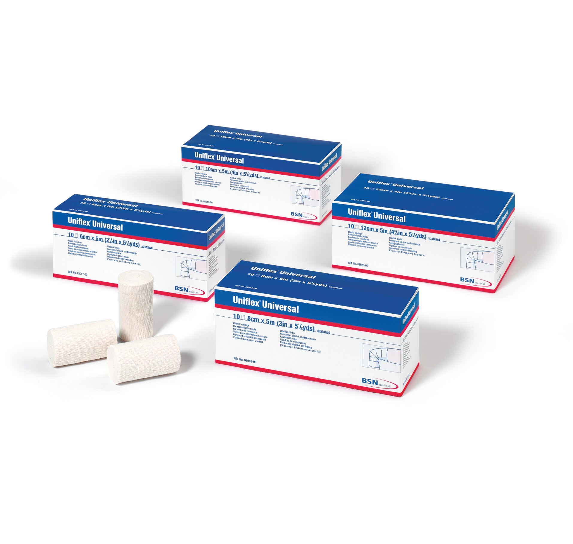 BSN medical Uniflex Universal Binden in Weiß und verschiedenen Breiten