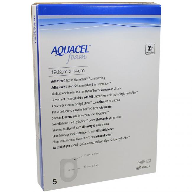 Aquacel foam adhäsiv - Ferse Schaumverband