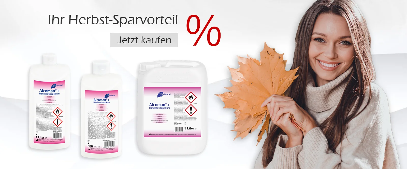 Sparen im Herbst: Desinfektionsmittel hier günstig kaufen