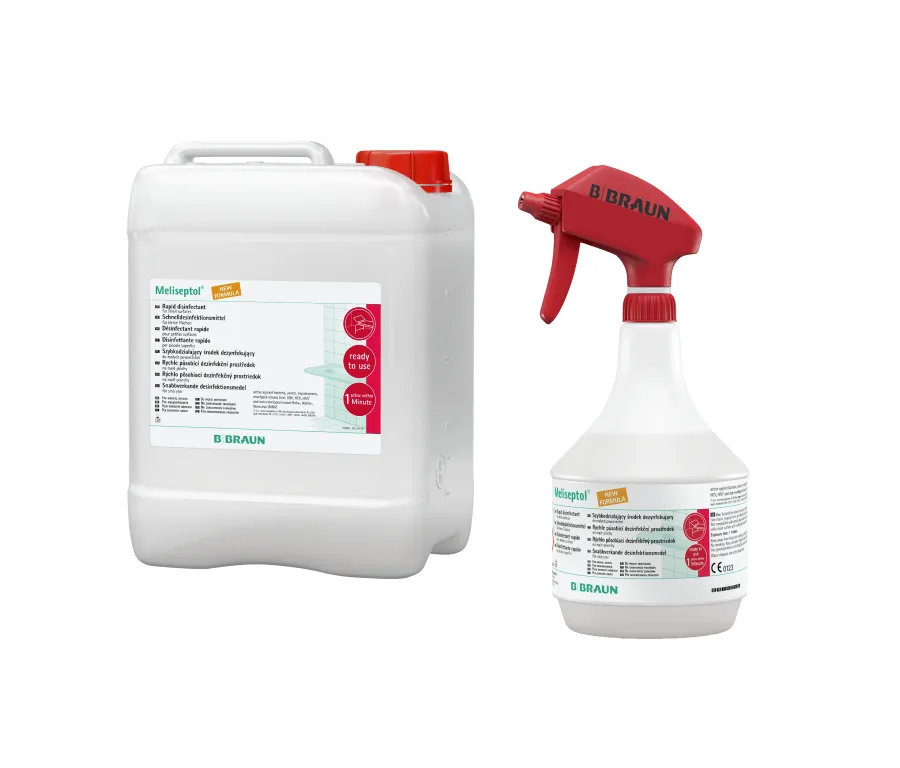 B. Braun Meliseptol, 1 Liter Sprühflasche und 5 Liter Kanister B. Braun Meliseptol